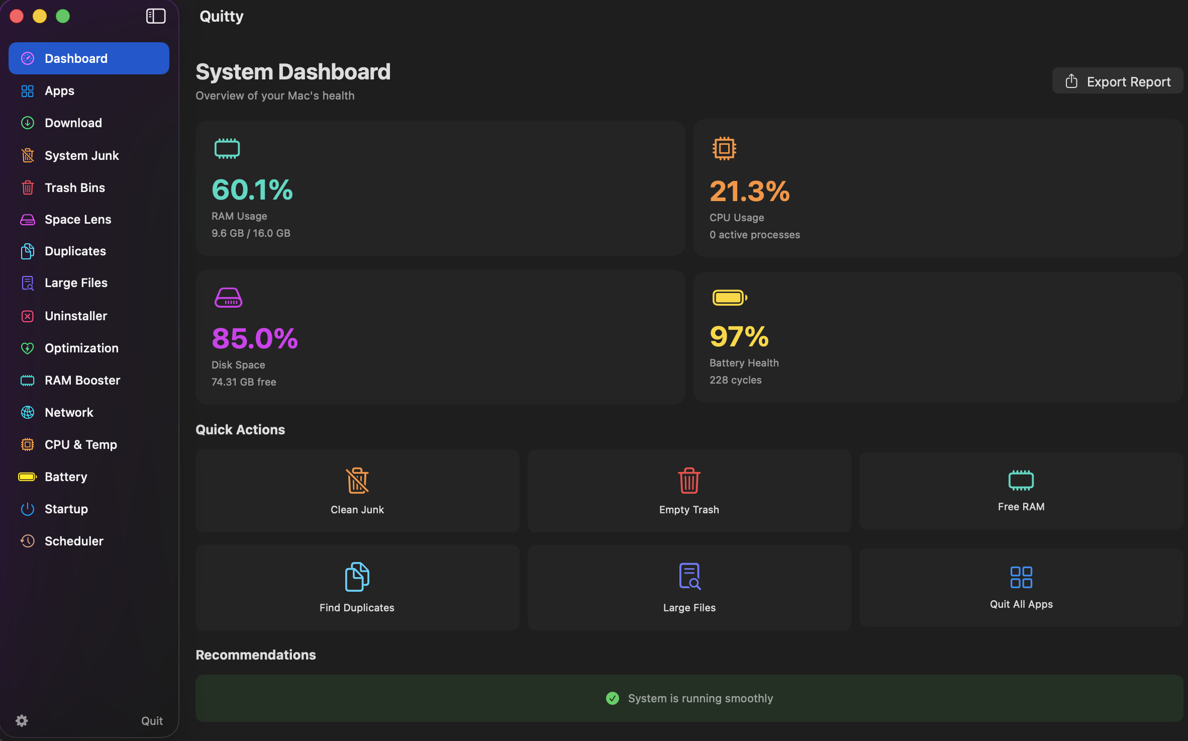 System Dashboard